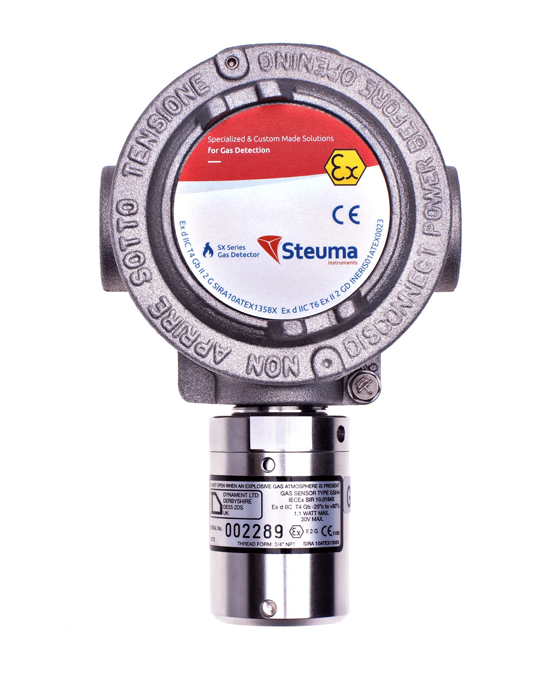 SX.IR.EX.01 LEL / brandbare gassen Infrarood detector (CxHx) ATEX